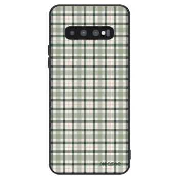 Szilikon tok erre a típusra Samsung Galaxy S10 Plus G975 - Sage Tartan