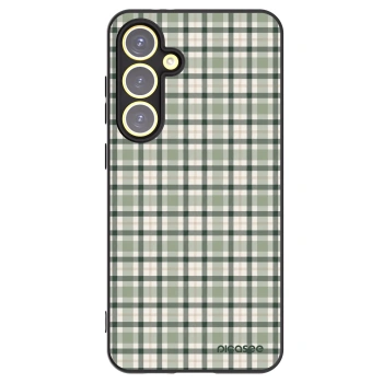 Picasee fekete szilikon tok az alábbi mobiltelefonokra Samsung Galaxy S24 FE S721B - Sage Tartan