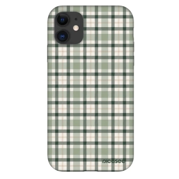 Szilikon tok erre a típusra Apple iPhone 11 - Sage Tartan