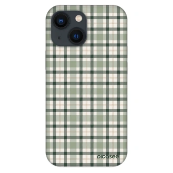 Szilikon tok erre a típusra Apple iPhone 13 mini - Sage Tartan