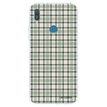 Picasee átlátszó szilikon tok az alábbi mobiltelefonokra Huawei Y6 2019 - Sage Tartan