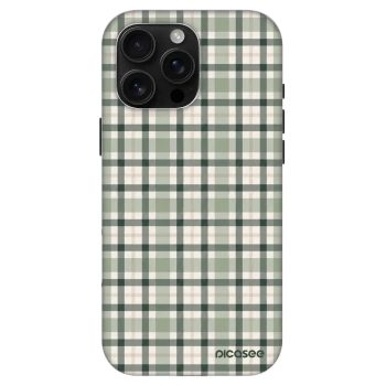 Szilikon tok erre a típusra Apple iPhone 16 Pro Max - Sage Tartan