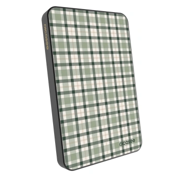 Powerbank MagSafe 5 000 mAh Szürke - Sage Tartan