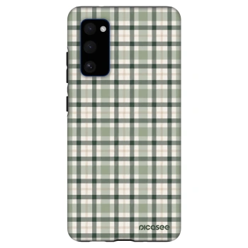 Szilikon tok erre a típusra Samsung Galaxy S20 FE - Sage Tartan