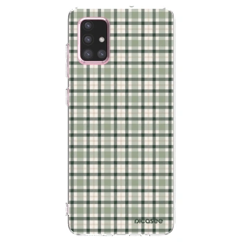 Picasee átlátszó szilikon tok az alábbi mobiltelefonokra Samsung Galaxy A71 A715F - Sage Tartan