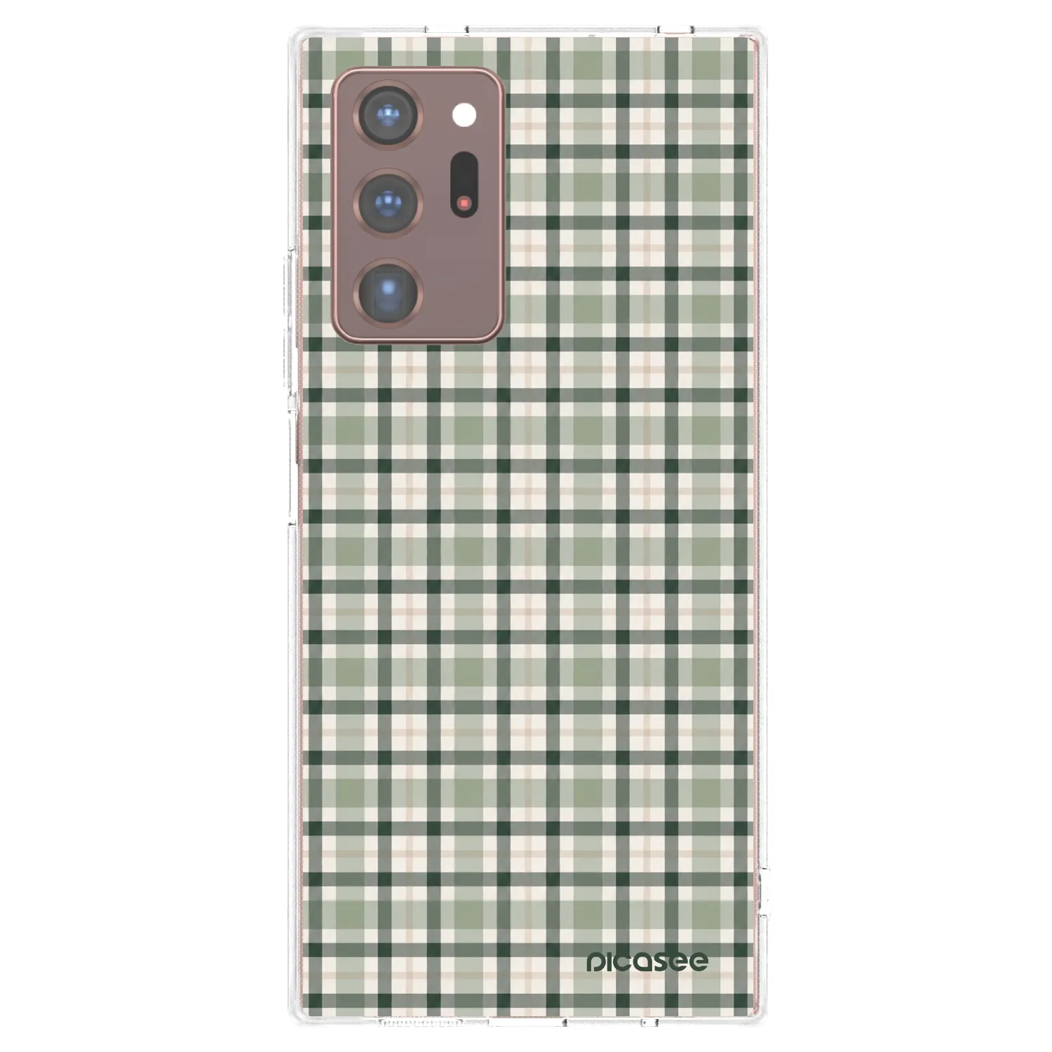Picasee átlátszó szilikon tok az alábbi mobiltelefonokra Samsung Galaxy Note 20 Ultra - Sage Tartan