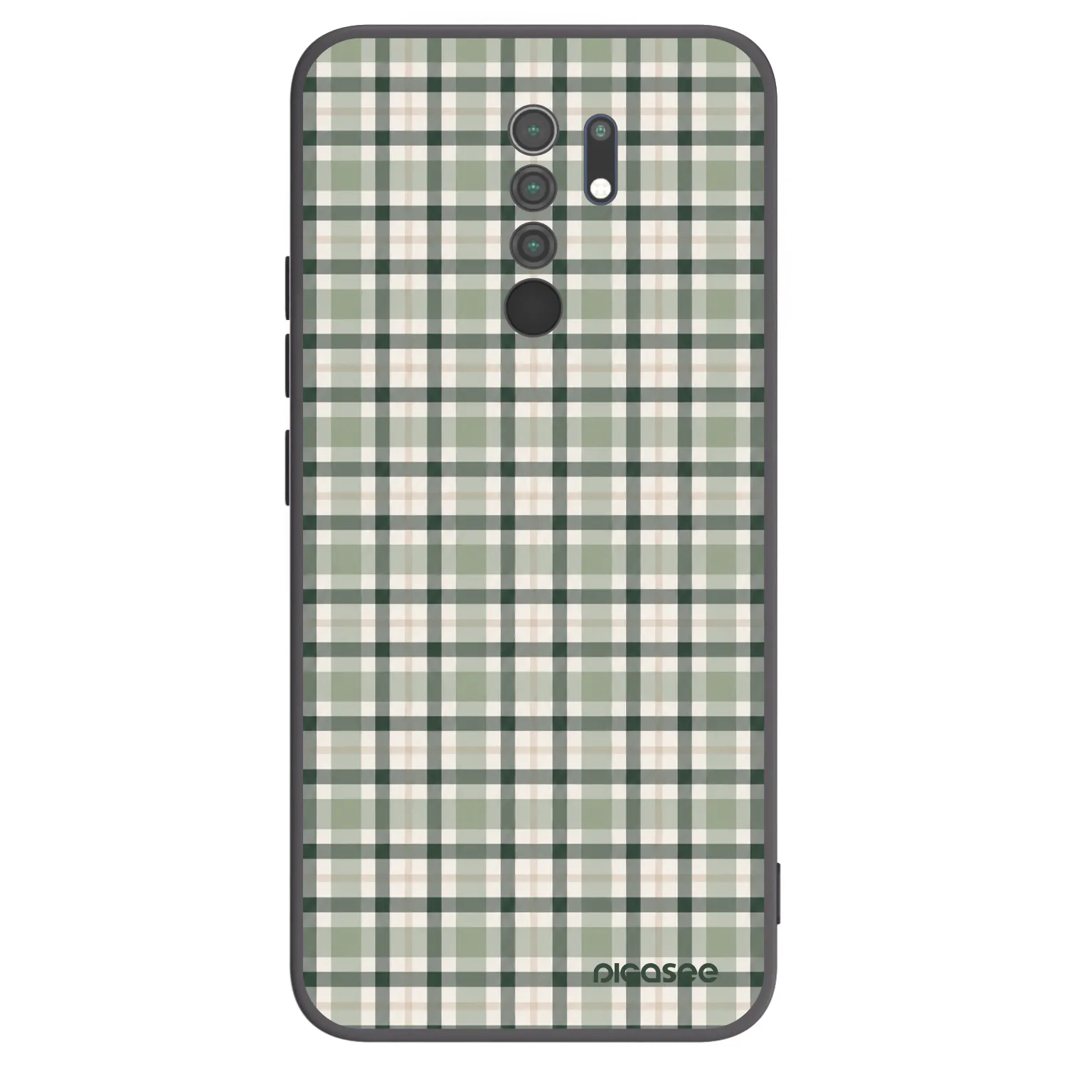 Picasee fekete szilikon tok az alábbi mobiltelefonokra Xiaomi Redmi 9 - Sage Tartan