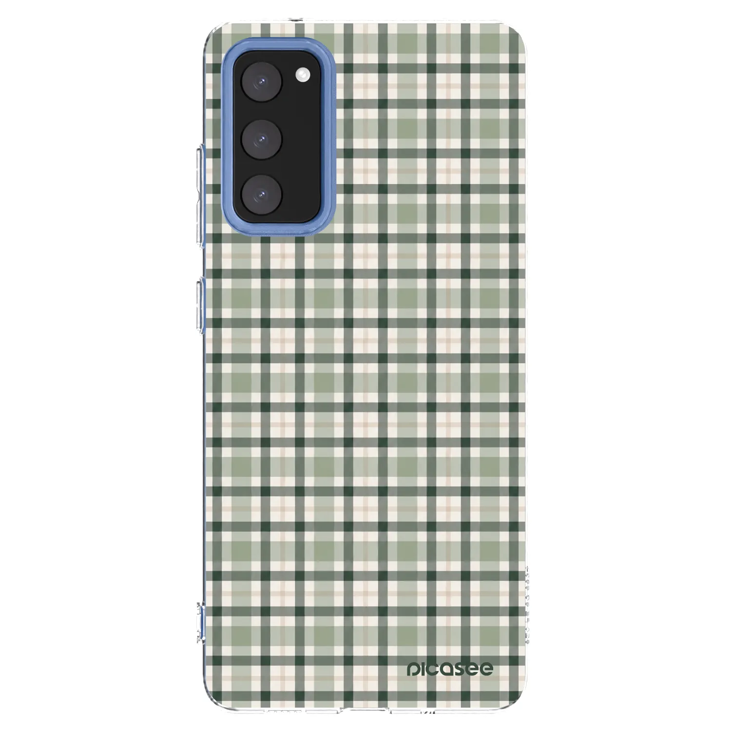 Picasee átlátszó szilikon tok az alábbi mobiltelefonokra Samsung Galaxy S20 FE - Sage Tartan