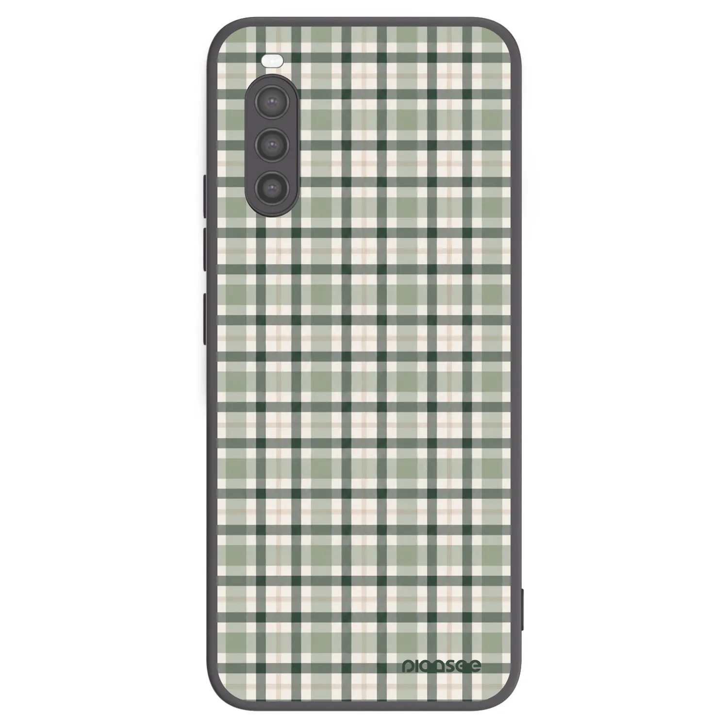 Picasee fekete szilikon tok az alábbi mobiltelefonokra Sony Xperia 10 II - Sage Tartan