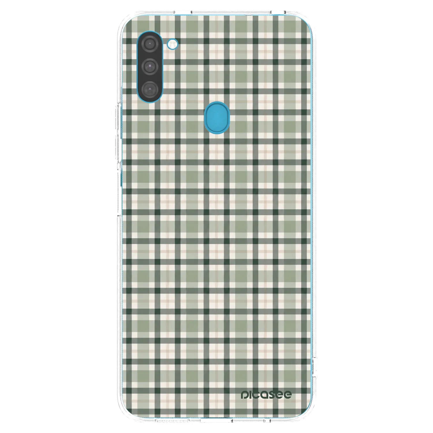 Picasee átlátszó szilikon tok az alábbi mobiltelefonokra Samsung Galaxy M11 - Sage Tartan