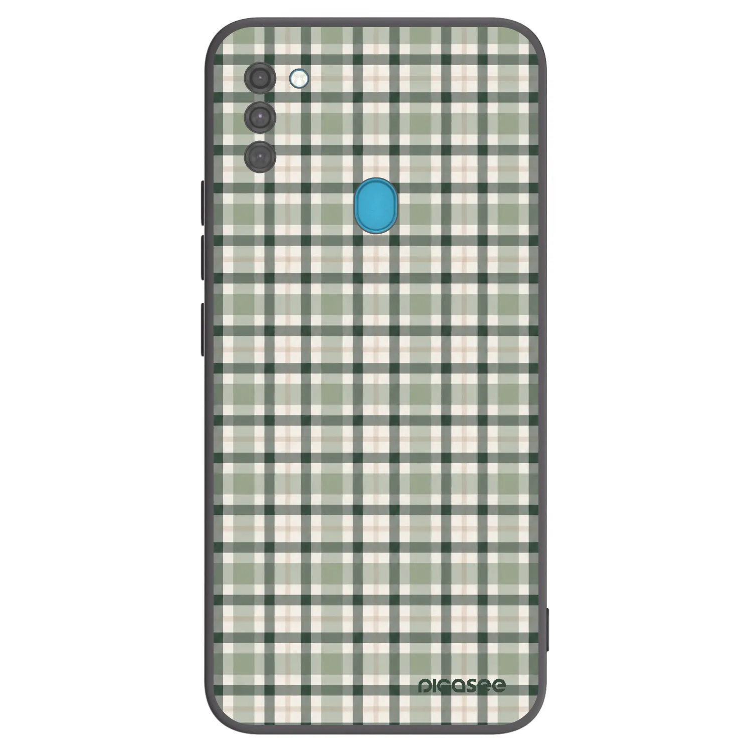 Picasee fekete szilikon tok az alábbi mobiltelefonokra Samsung Galaxy M11 - Sage Tartan