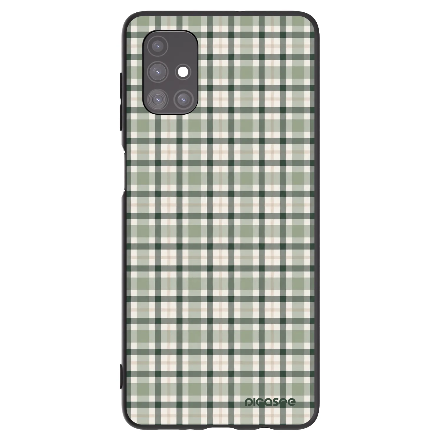 Picasee fekete szilikon tok az alábbi mobiltelefonokra Samsung Galaxy M51 M515F - Sage Tartan