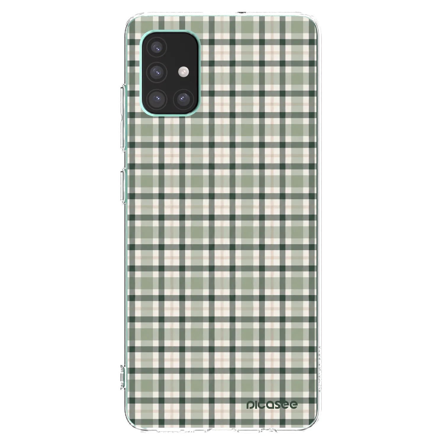Picasee átlátszó szilikon tok az alábbi mobiltelefonokra Samsung Galaxy M51 M515F - Sage Tartan