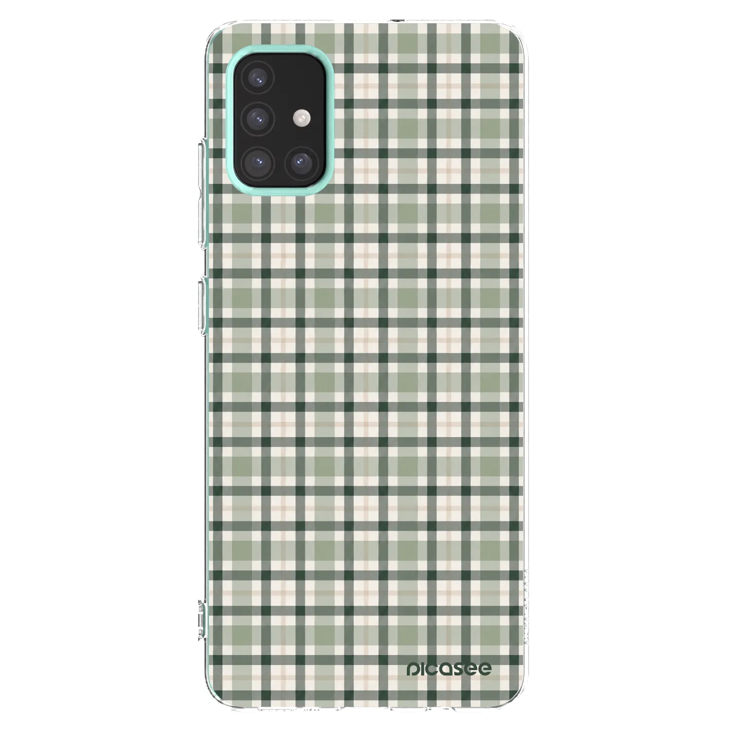 Picasee átlátszó szilikon tok az alábbi mobiltelefonokra Samsung Galaxy M31s - Sage Tartan