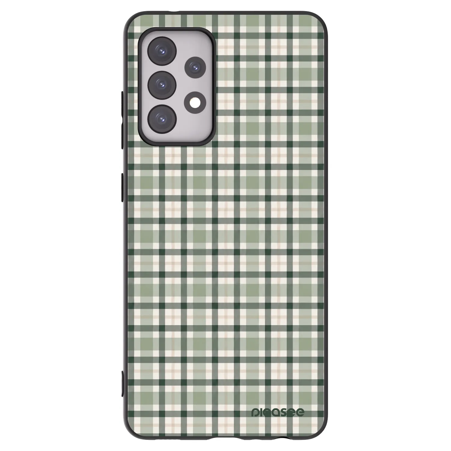 Picasee fekete szilikon tok az alábbi mobiltelefonokra Samsung Galaxy A52 5G A525F - Sage Tartan