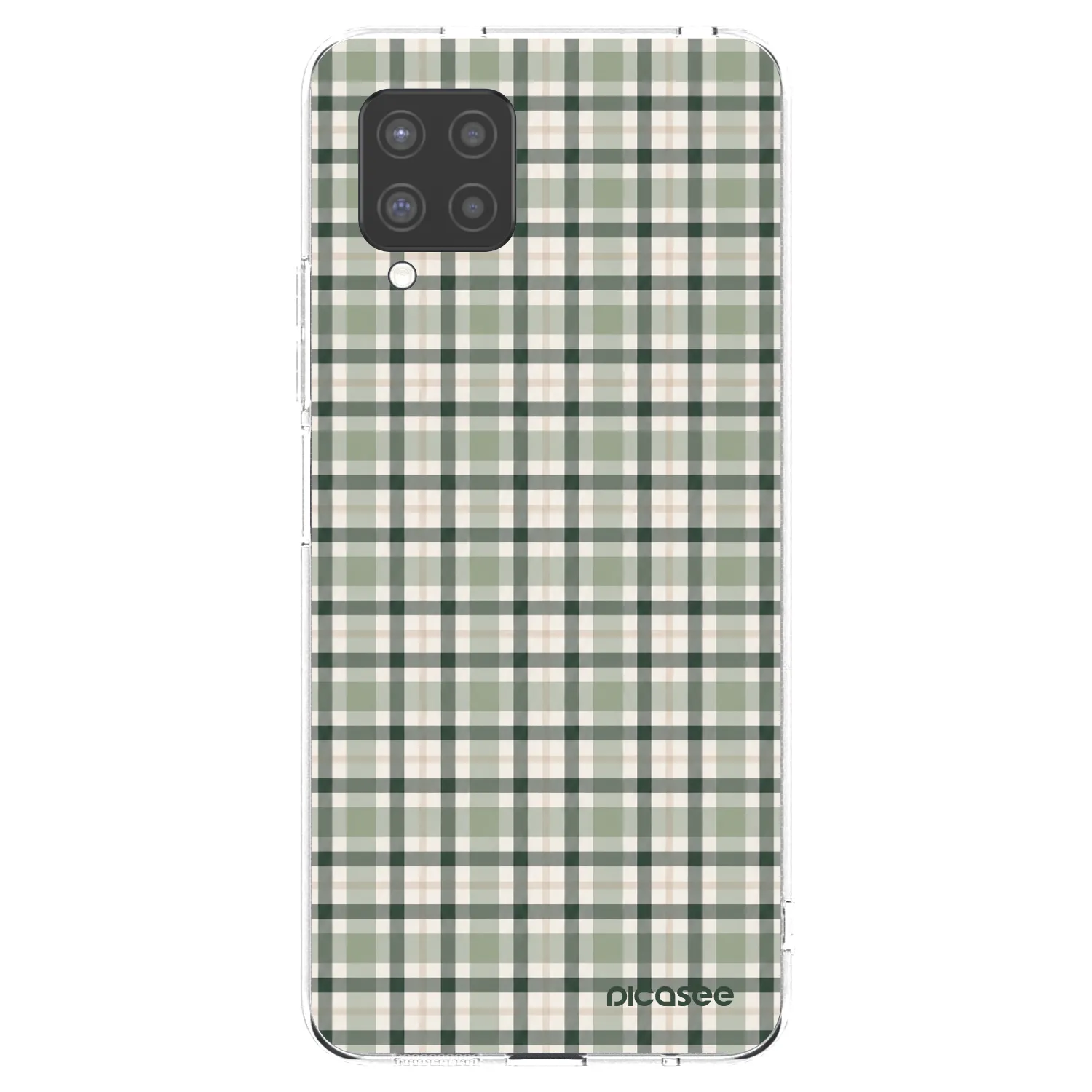 Picasee átlátszó szilikon tok az alábbi mobiltelefonokra Samsung Galaxy A42 A426B - Sage Tartan