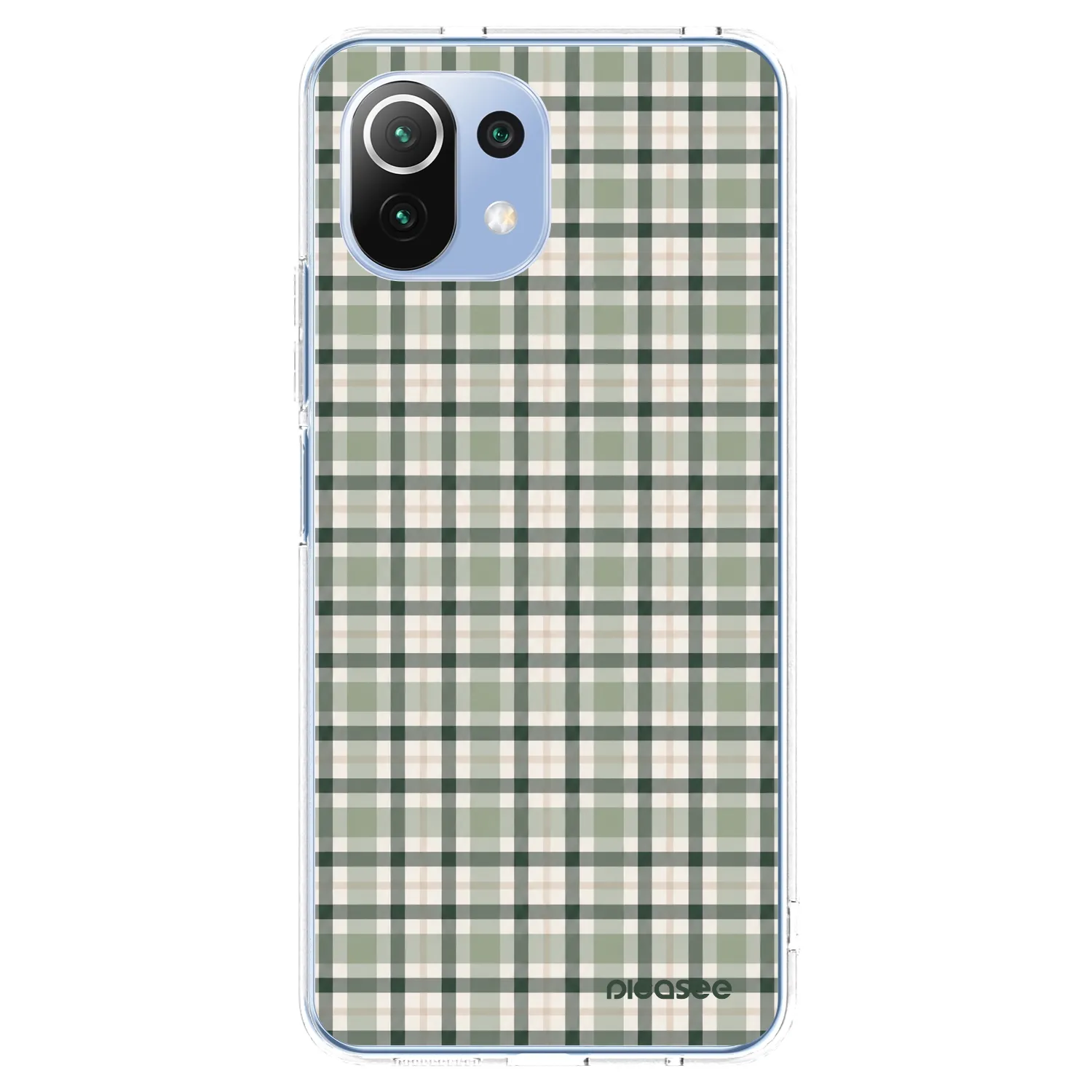 Picasee átlátszó szilikon tok az alábbi mobiltelefonokra Xiaomi Mi 11 Lite - Sage Tartan