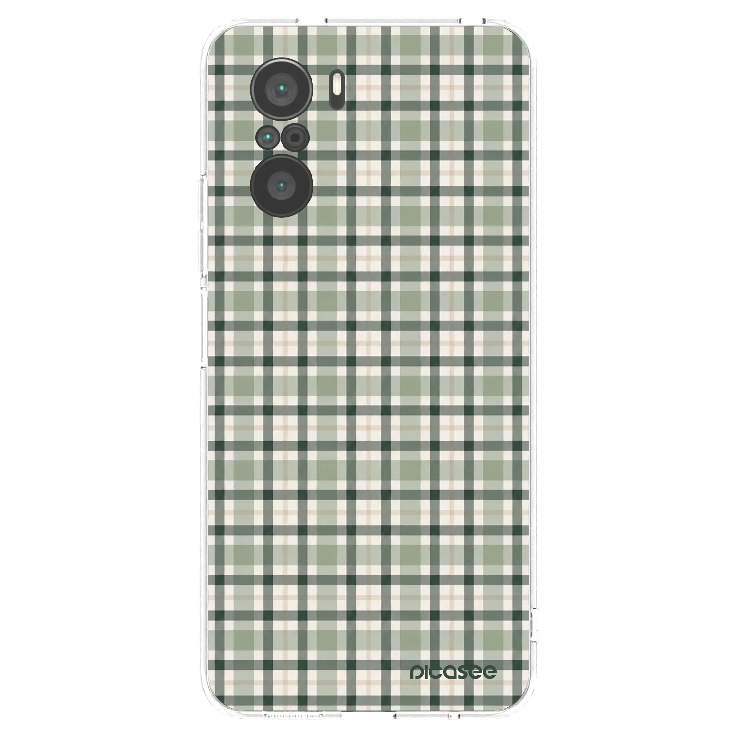 Picasee átlátszó szilikon tok az alábbi mobiltelefonokra Xiaomi Poco F3 - Sage Tartan