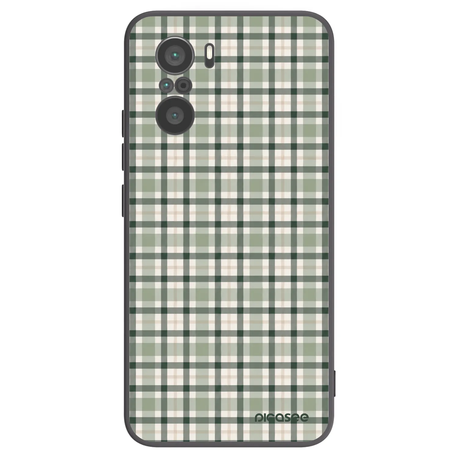 Picasee fekete szilikon tok az alábbi mobiltelefonokra Xiaomi Poco F3 - Sage Tartan