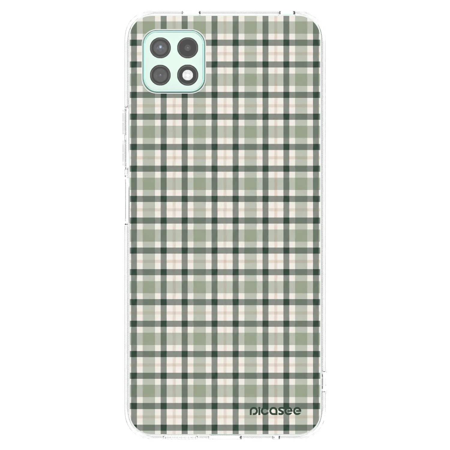 Picasee átlátszó szilikon tok az alábbi mobiltelefonokra Samsung Galaxy A22 A226B 5G - Sage Tartan
