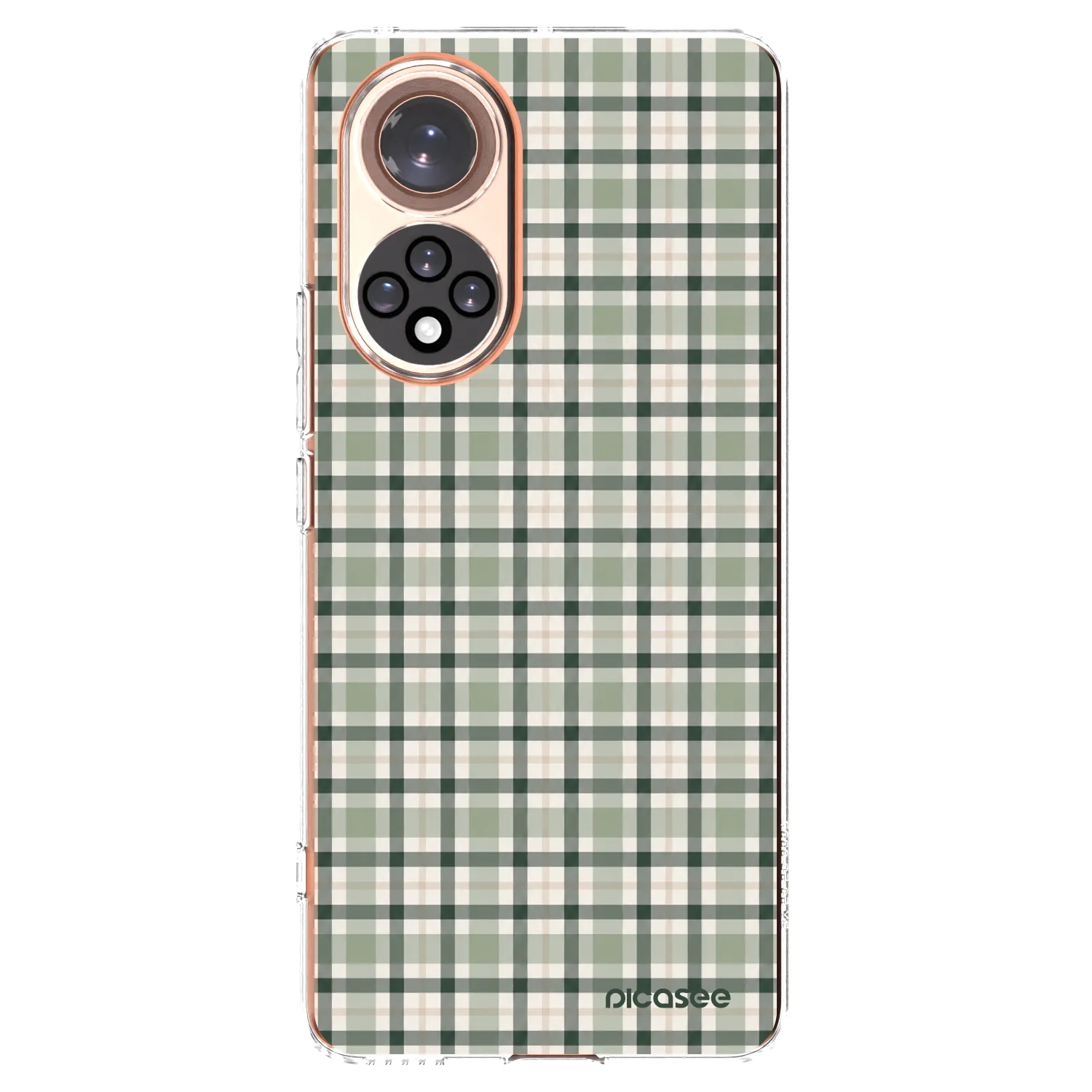 Picasee átlátszó szilikon tok az alábbi mobiltelefonokra Honor 50 5G - Sage Tartan