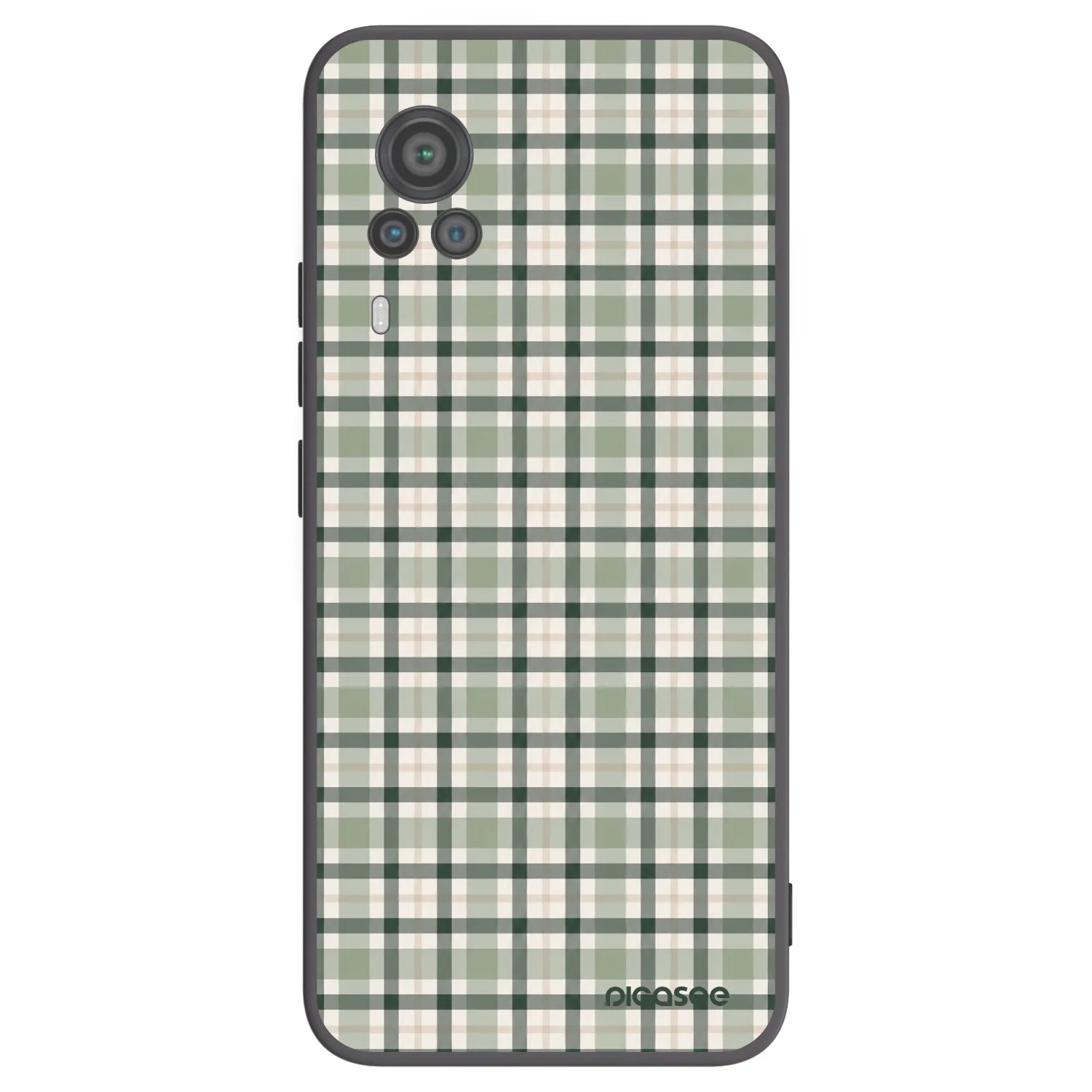 Picasee fekete szilikon tok az alábbi mobiltelefonokra Vivo X60 Pro 5G - Sage Tartan
