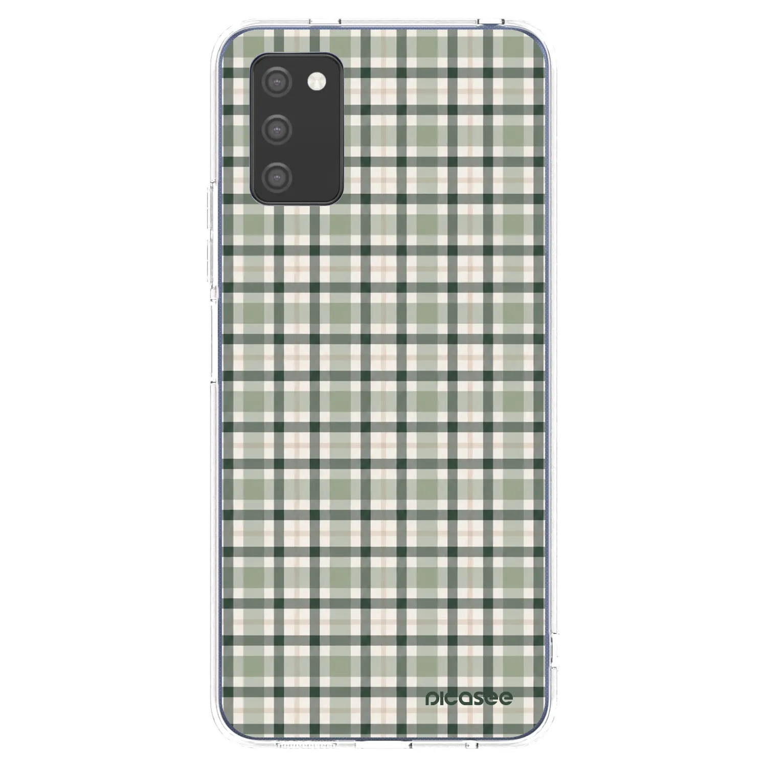 Picasee átlátszó szilikon tok az alábbi mobiltelefonokra Samsung Galaxy A03s A037G - Sage Tartan
