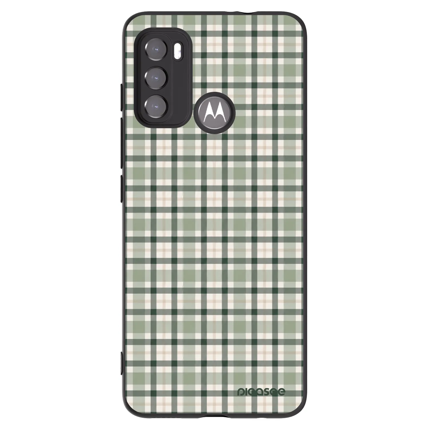 Picasee fekete szilikon tok az alábbi mobiltelefonokra Motorola Moto G60 - Sage Tartan