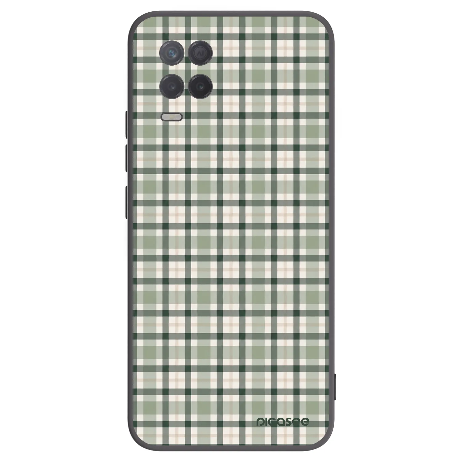Picasee fekete szilikon tok az alábbi mobiltelefonokra Realme 8 5G - Sage Tartan