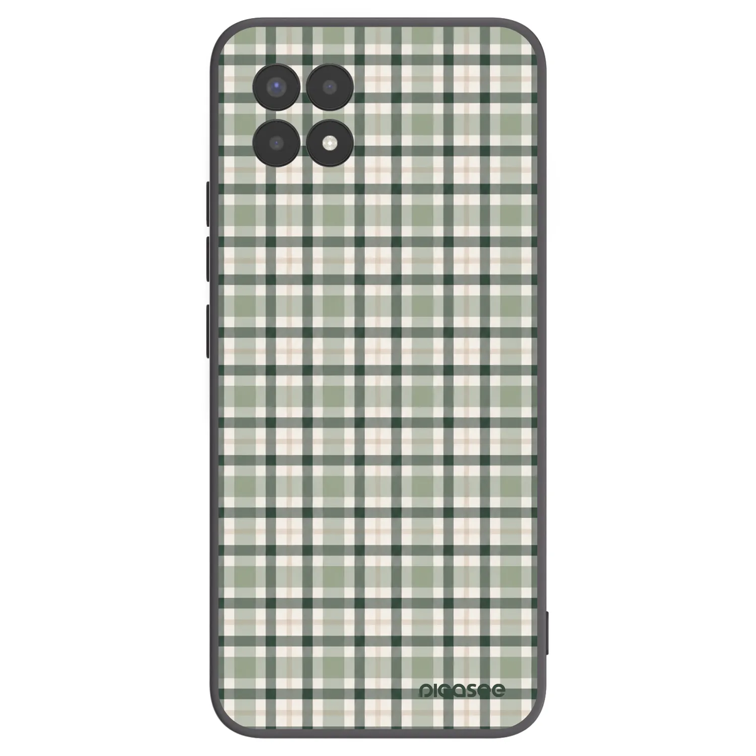 Picasee fekete szilikon tok az alábbi mobiltelefonokra Realme 8i - Sage Tartan