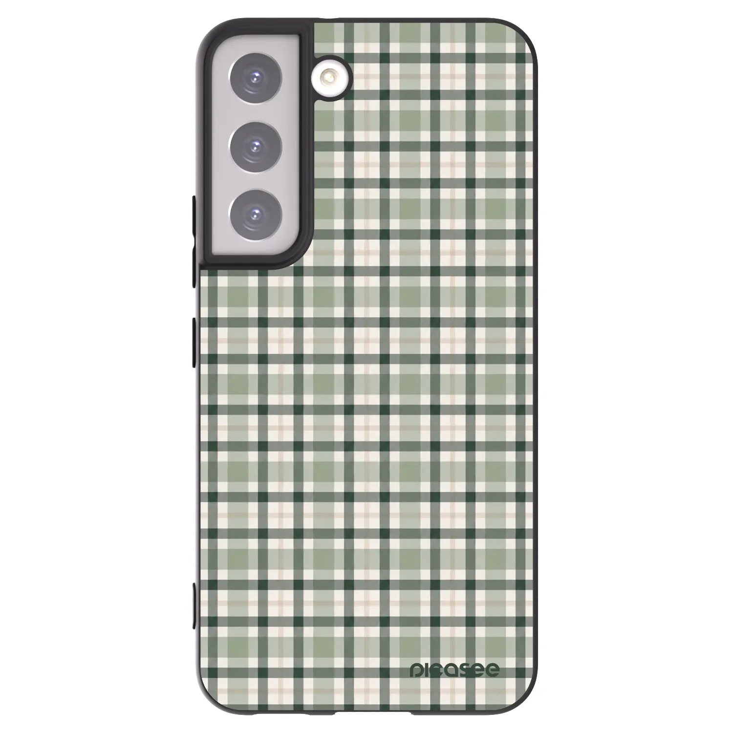 Picasee fekete szilikon tok az alábbi mobiltelefonokra Samsung Galaxy S22 5G - Sage Tartan