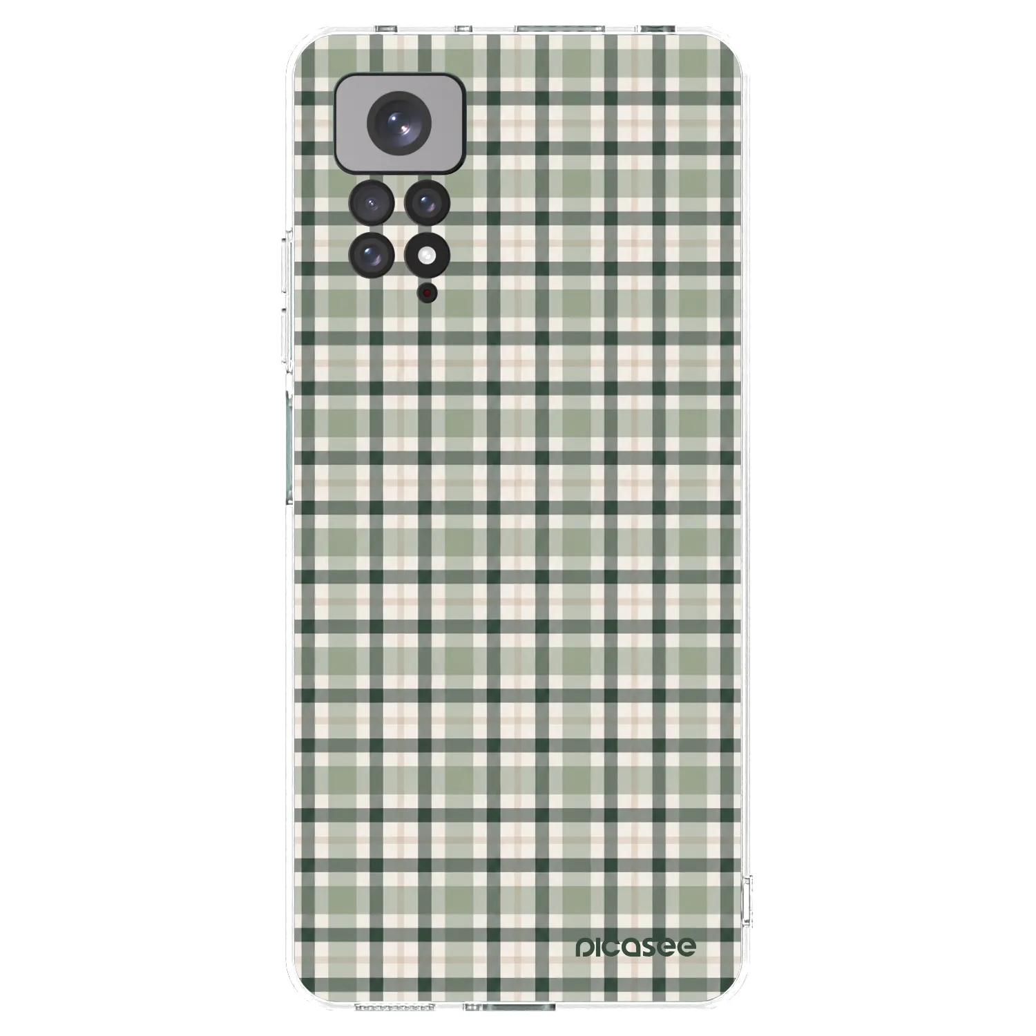 Picasee átlátszó szilikon tok az alábbi mobiltelefonokra Xiaomi Redmi Note 11 - Sage Tartan