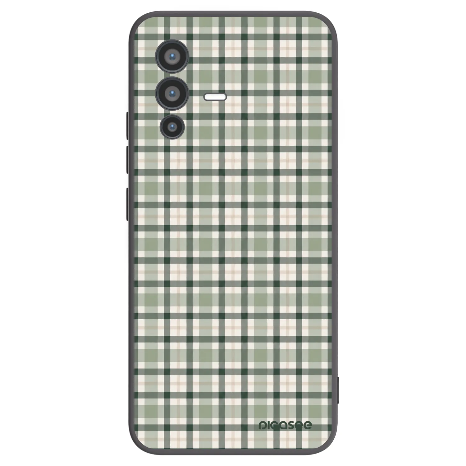 Picasee fekete szilikon tok az alábbi mobiltelefonokra Vivo V23 5G - Sage Tartan