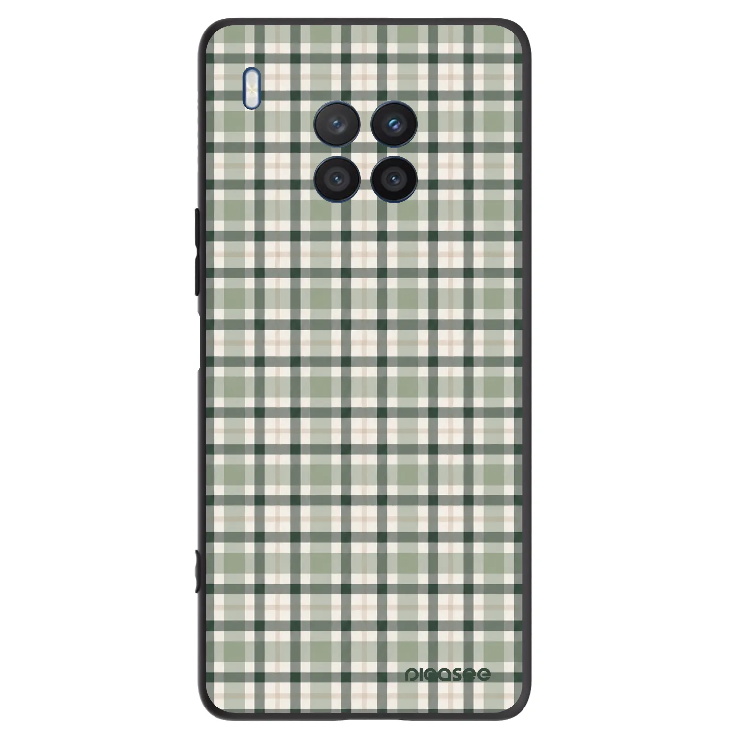 Picasee fekete szilikon tok az alábbi mobiltelefonokra Honor 50 Lite - Sage Tartan