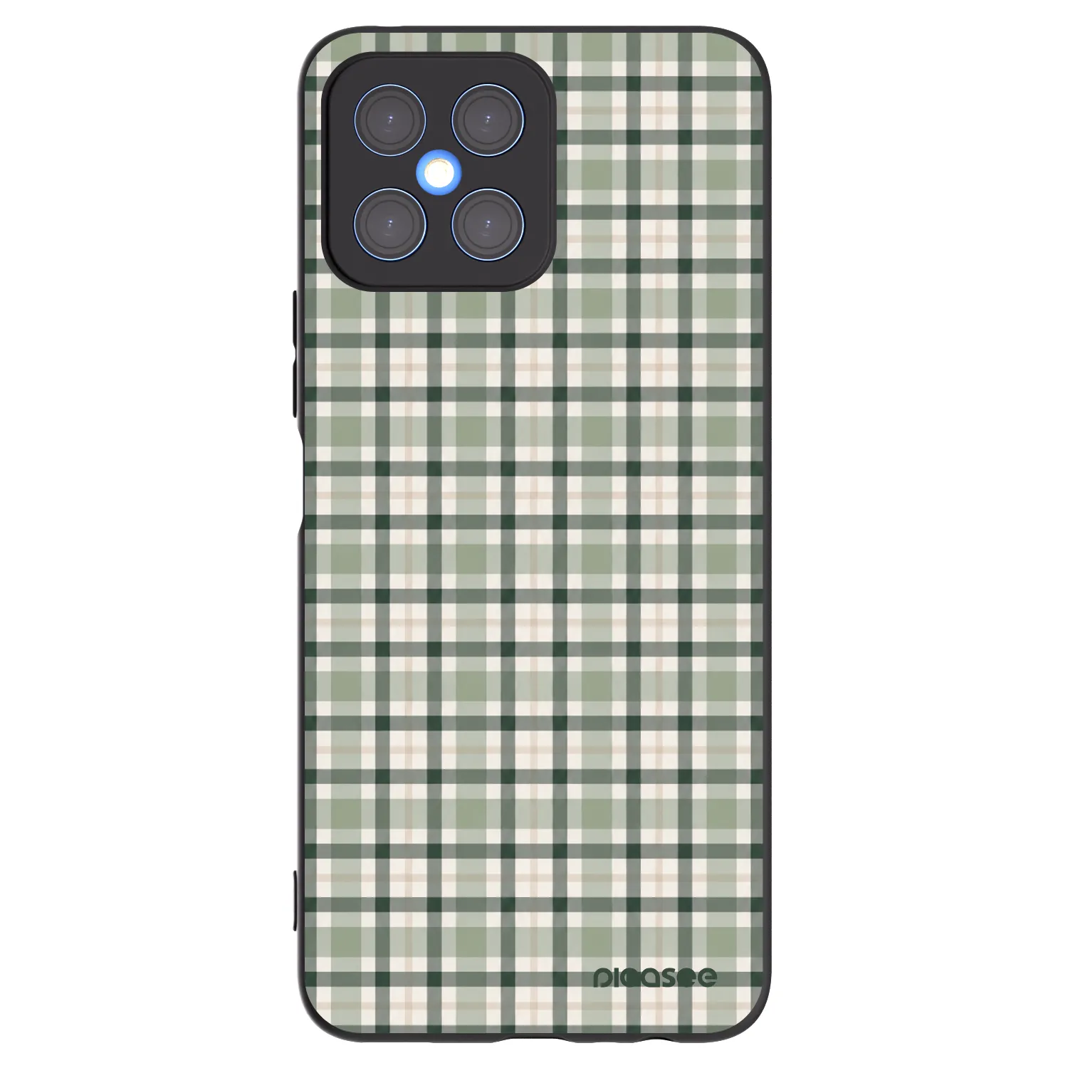 Picasee fekete szilikon tok az alábbi mobiltelefonokra Honor X8 4G - Sage Tartan