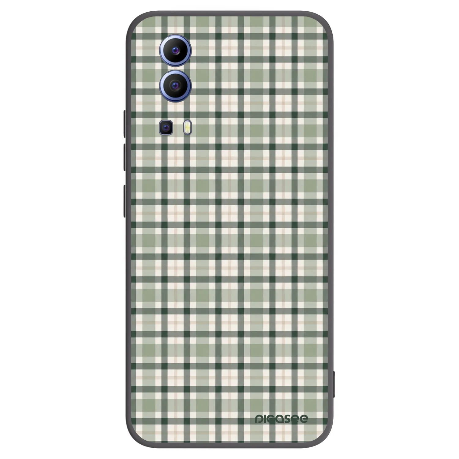 Picasee fekete szilikon tok az alábbi mobiltelefonokra Vivo Y52 5G - Sage Tartan