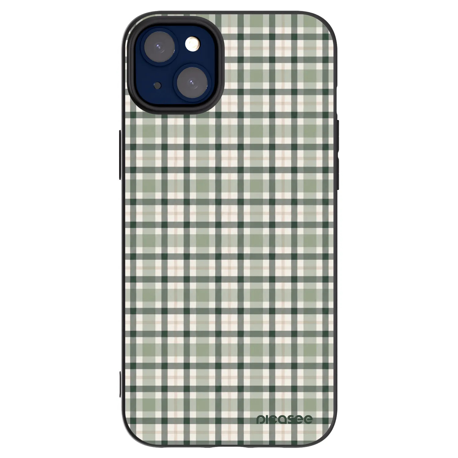 Picasee fekete szilikon tok az alábbi mobiltelefonokra Apple iPhone 14 Plus - Sage Tartan