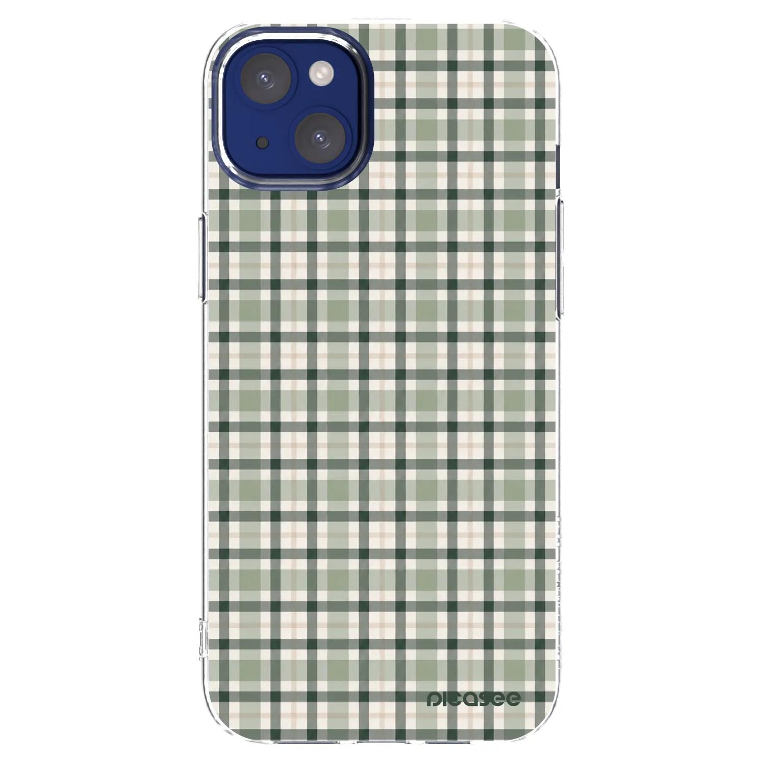 Picasee átlátszó szilikon tok az alábbi mobiltelefonokra Apple iPhone 14 Plus - Sage Tartan