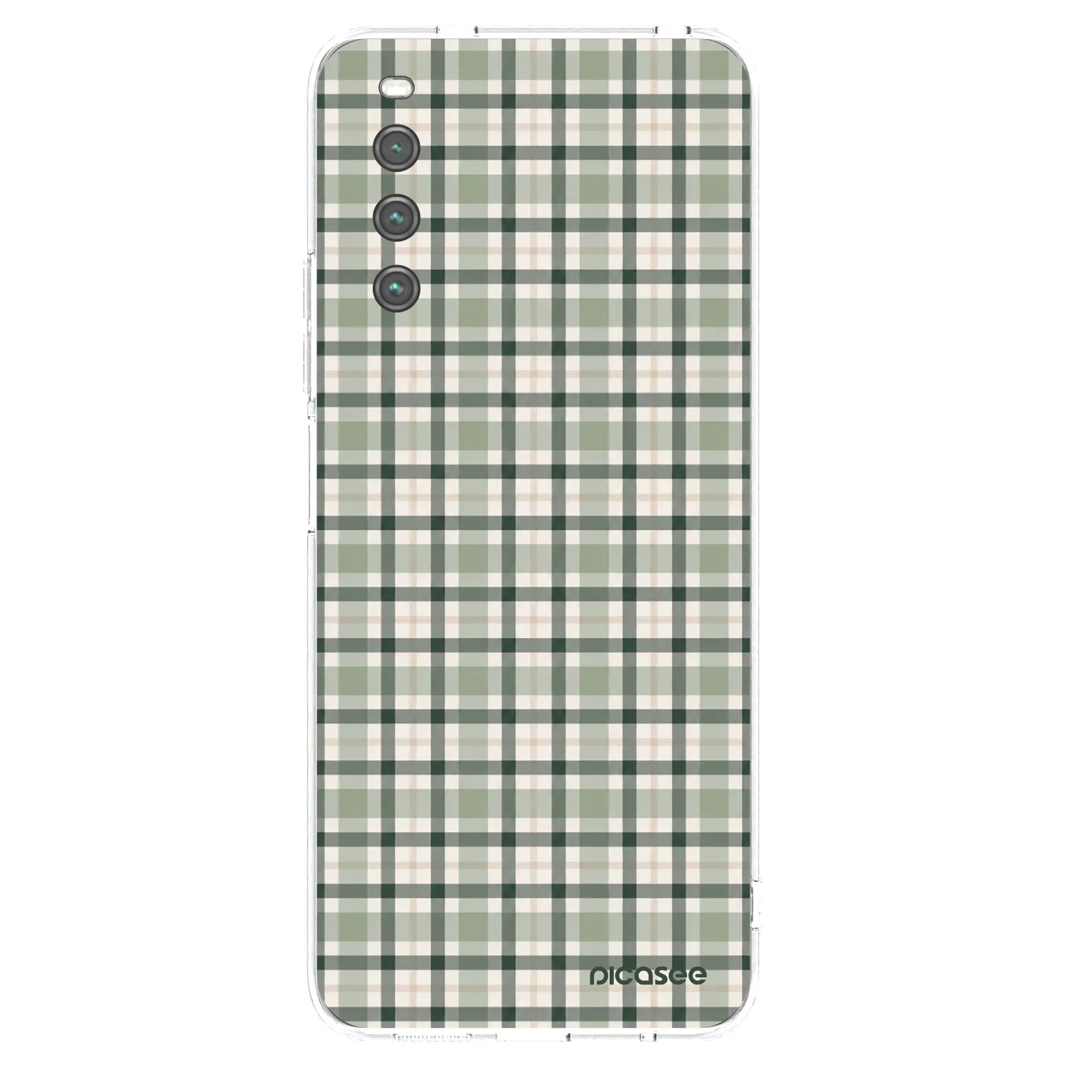 Picasee átlátszó szilikon tok az alábbi mobiltelefonokra Sony Xperia 10 IV 5G - Sage Tartan