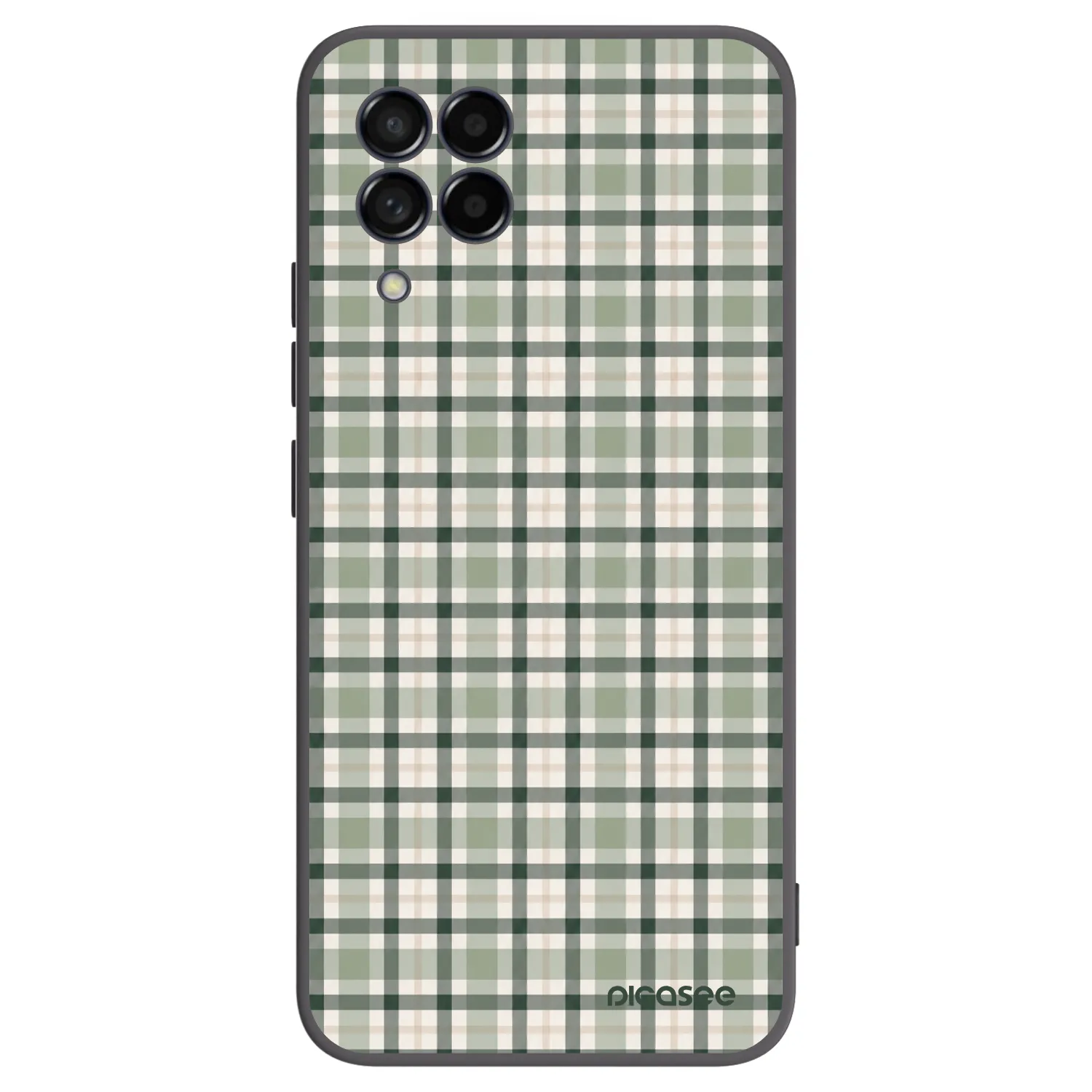 Picasee fekete szilikon tok az alábbi mobiltelefonokra Samsung Galaxy M53 5G - Sage Tartan