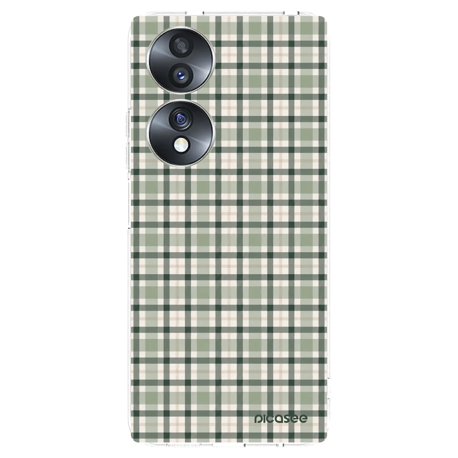 Picasee átlátszó szilikon tok az alábbi mobiltelefonokra Honor 70 - Sage Tartan