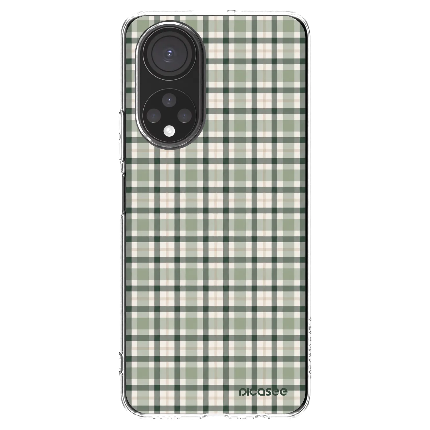 Picasee átlátszó szilikon tok az alábbi mobiltelefonokra Honor X7 - Sage Tartan