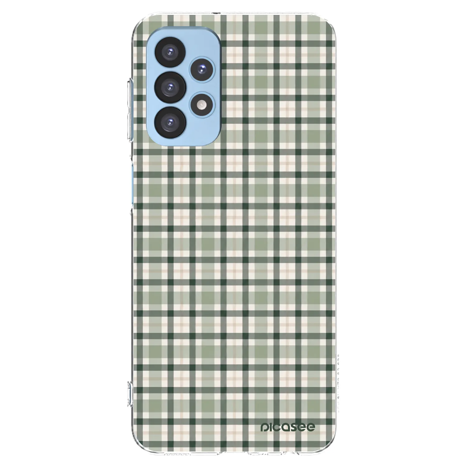 Picasee átlátszó szilikon tok az alábbi mobiltelefonokra Samsung Galaxy A23 A235F 4G - Sage Tartan