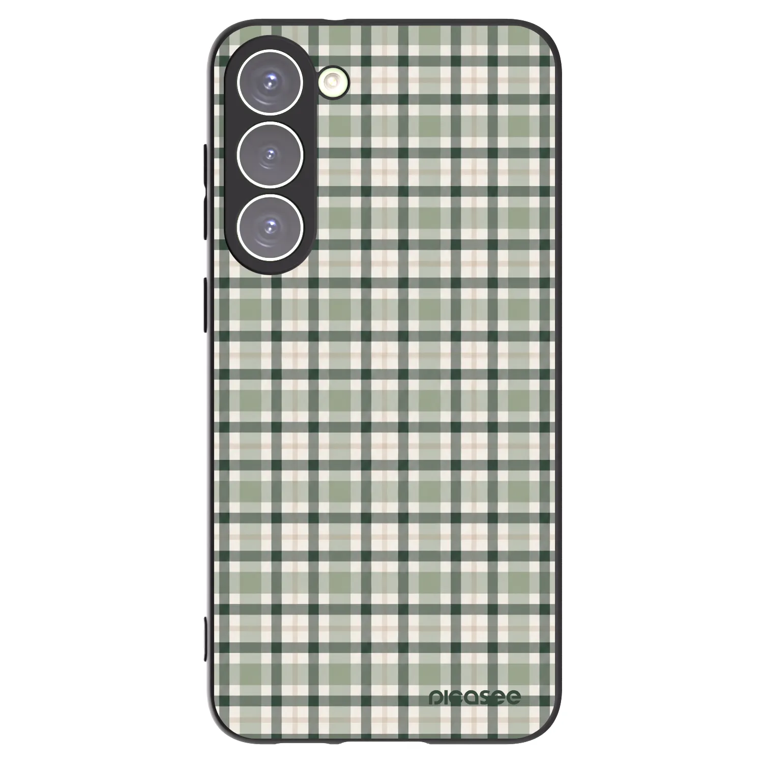 Picasee fekete szilikon tok az alábbi mobiltelefonokra Samsung Galaxy S23+ 5G - Sage Tartan
