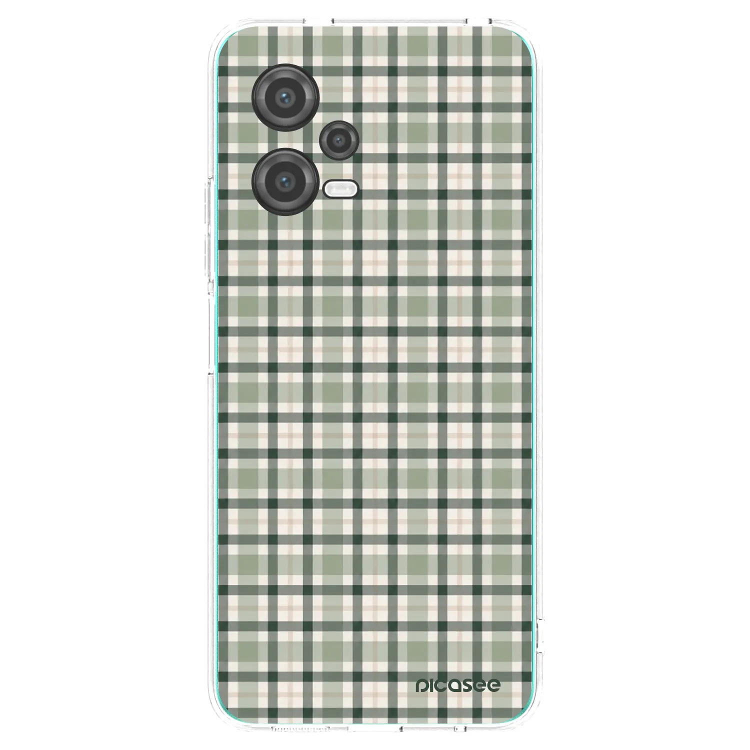 Picasee átlátszó szilikon tok az alábbi mobiltelefonokra Xiaomi Poco X5 - Sage Tartan