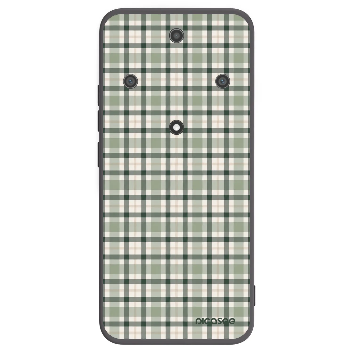 Picasee fekete szilikon tok az alábbi mobiltelefonokra Honor Magic5 Lite 5G - Sage Tartan
