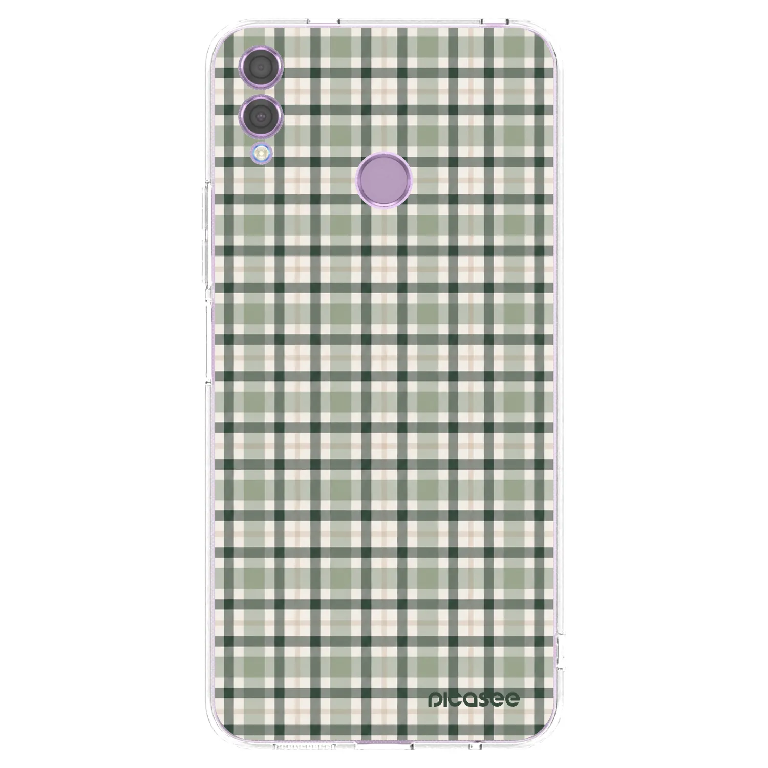 Picasee átlátszó szilikon tok az alábbi mobiltelefonokra Honor 8X - Sage Tartan