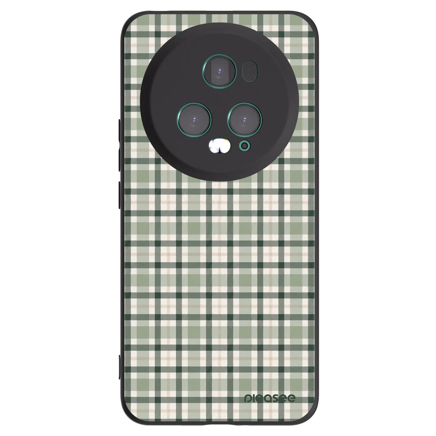 Picasee fekete szilikon tok az alábbi mobiltelefonokra Honor Magic5 Pro - Sage Tartan