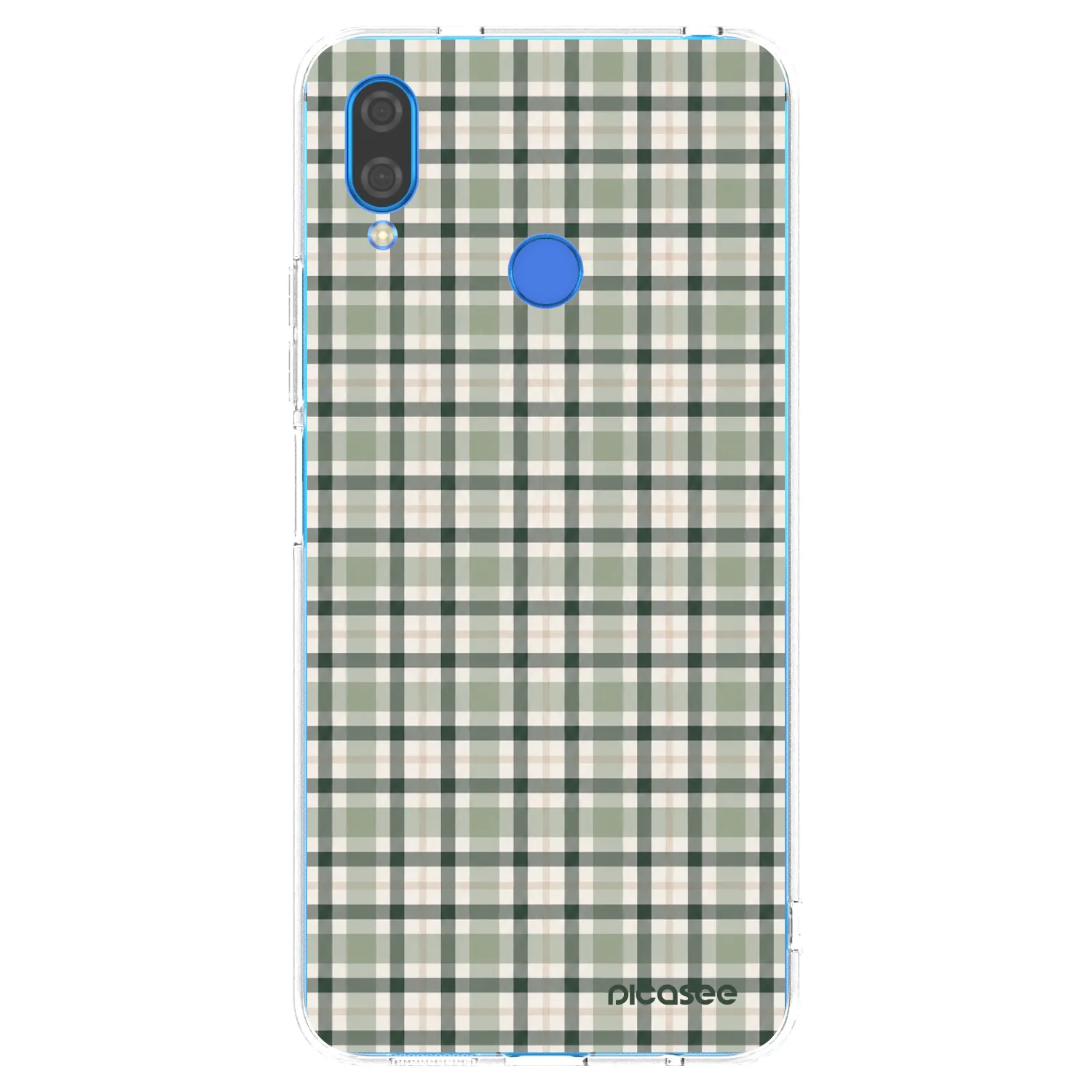 Picasee átlátszó szilikon tok az alábbi mobiltelefonokra Huawei Nova 3 - Sage Tartan