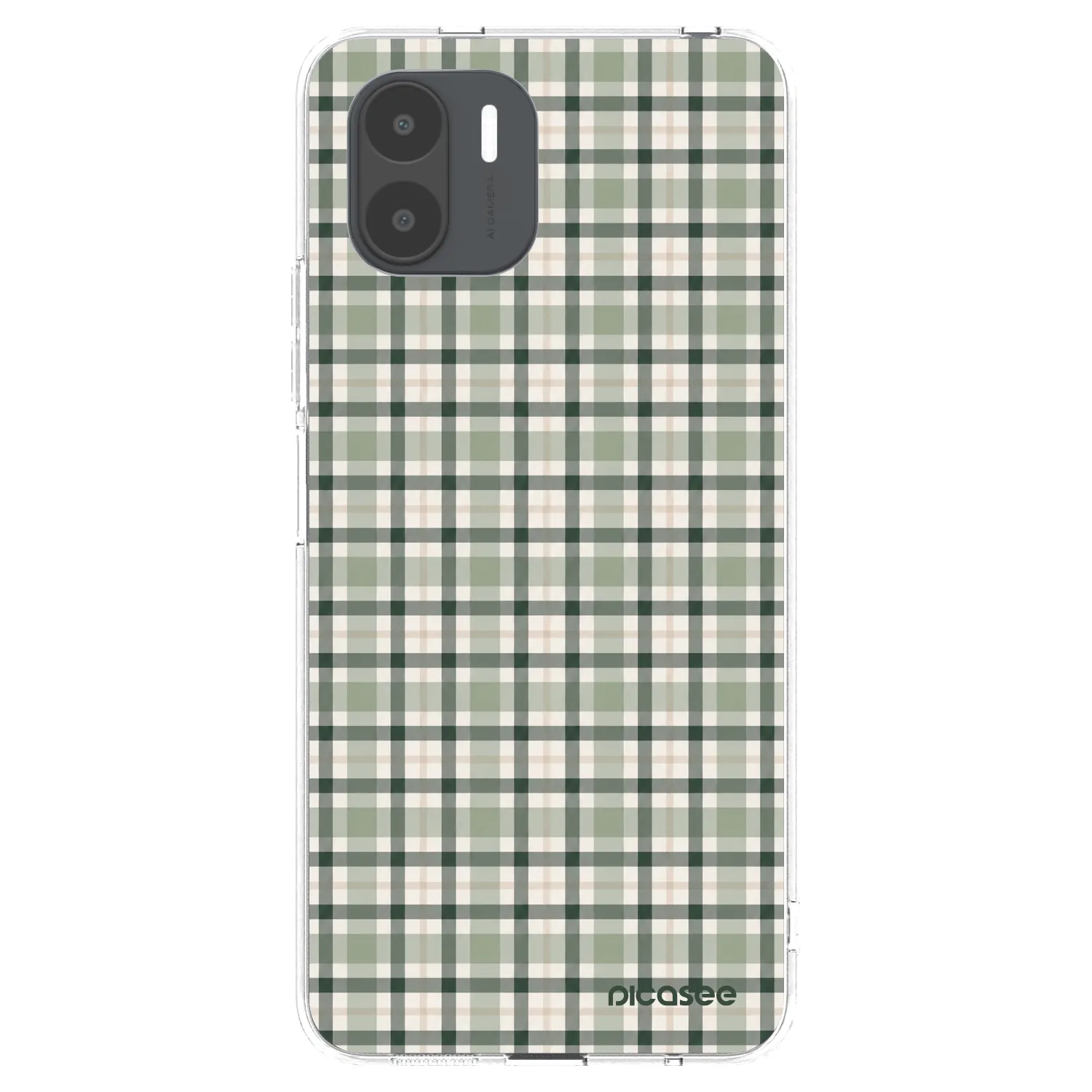 Picasee átlátszó szilikon tok az alábbi mobiltelefonokra Xiaomi Redmi A2 - Sage Tartan